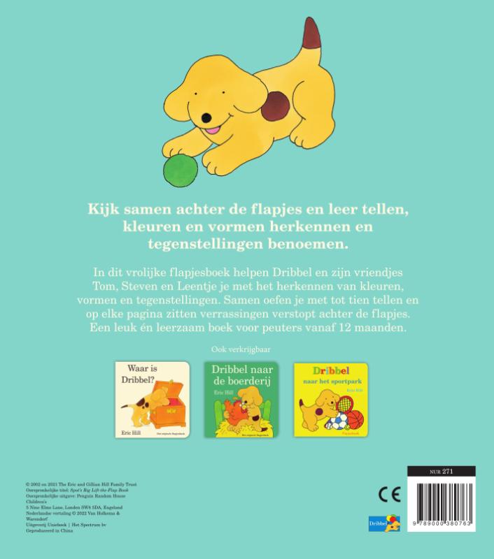 Dribbels grote flapjesboek / Dribbel achterkant