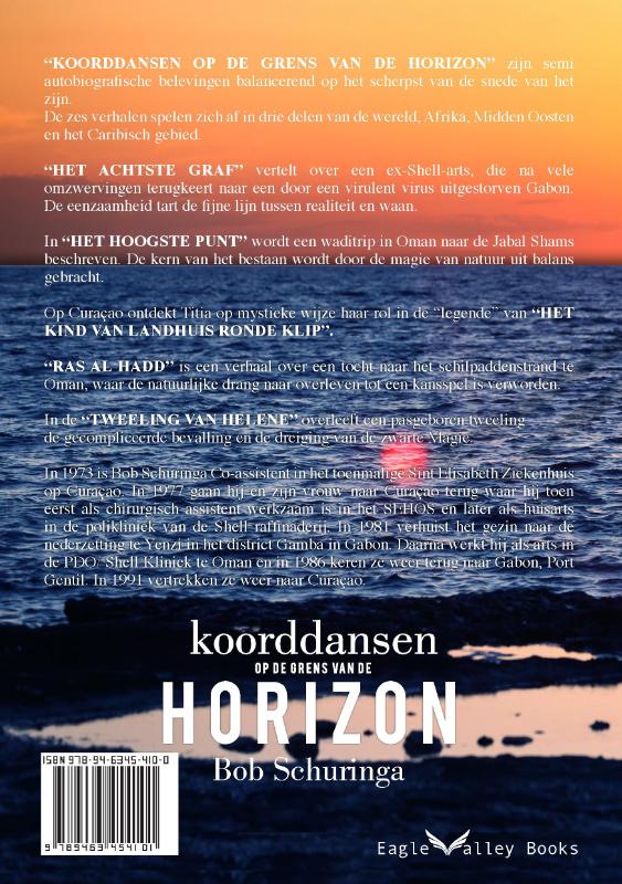 Koorddansen op de grens van de horizon achterkant