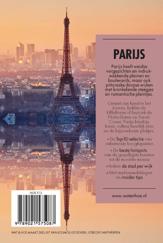 Parijs / Wat & Hoe reisgids achterkant