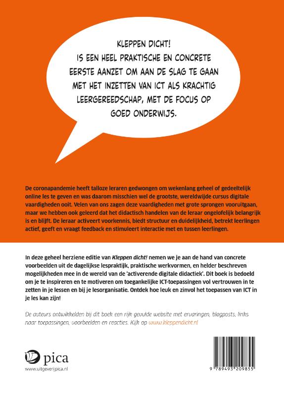 Kleppen dicht! achterkant