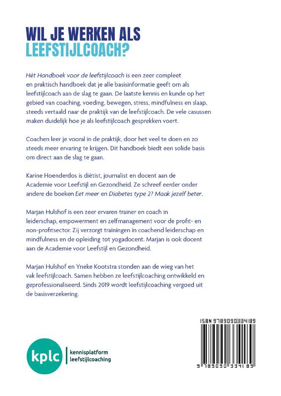 Hét handboek voor de leefstijlcoach achterkant