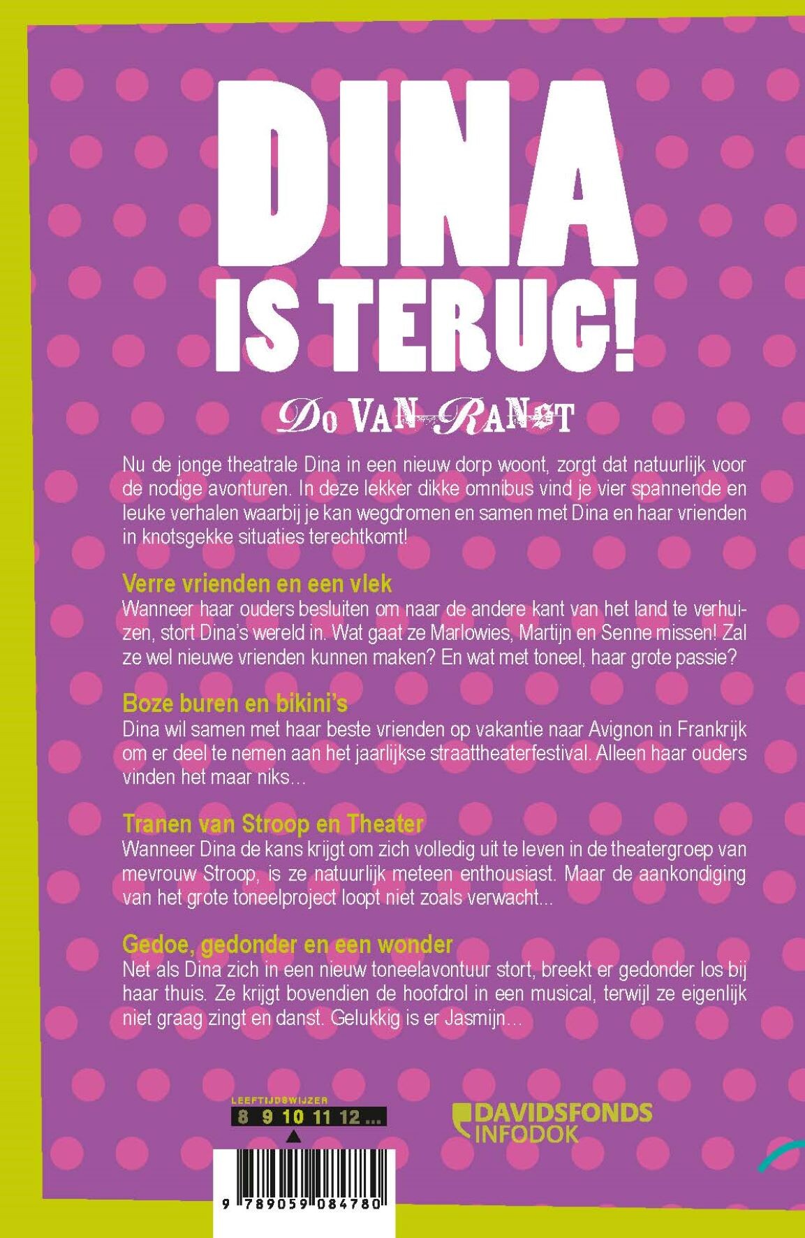 Dina is terug! achterkant