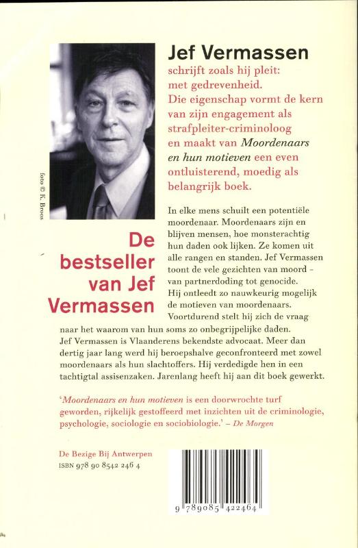 Moordenaars en hun motieven Moordenaars en hun motieven achterkant