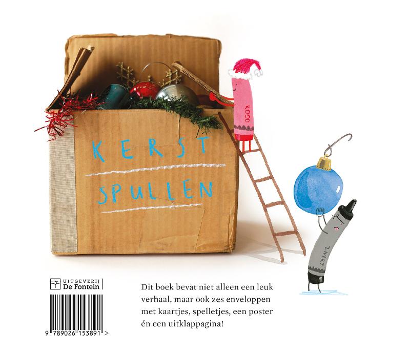 Kerst met de krijtjes achterkant