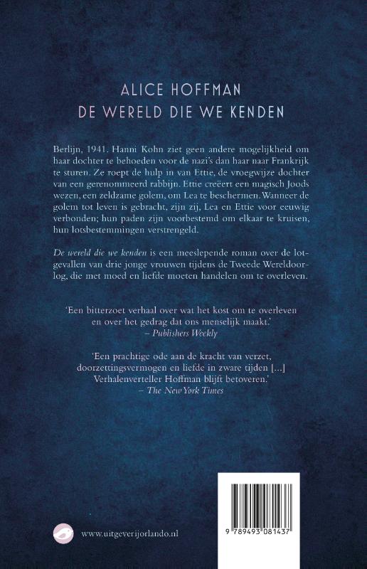 De wereld die we kenden achterkant