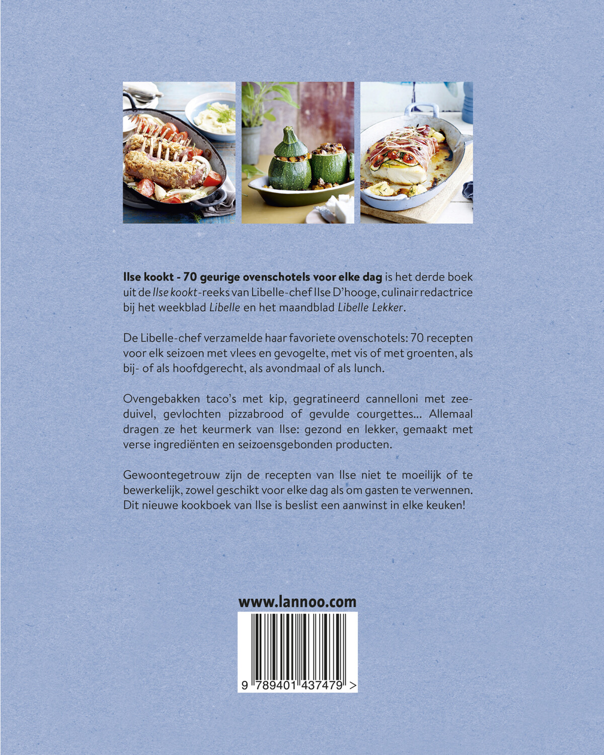 Ilse kookt 70 geurige ovenschotels voor elke dag / Ilse kookt Ilse kookt 70 geurige ovenschotels voor elke dag / Ilse kookt achterkant