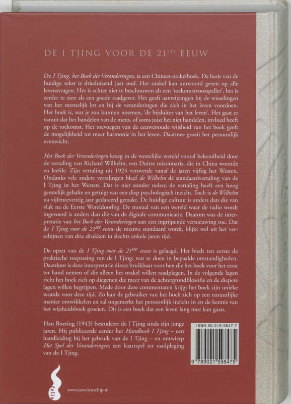 De I Tjing voor de 21ste eeuw De I Tjing voor de 21ste eeuw achterkant