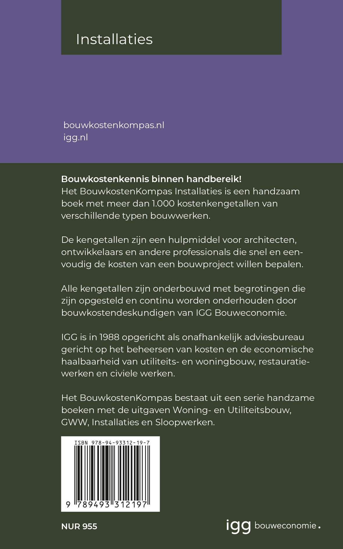 Bouwkostenkompas Installaties / 2023 / Bouwkostenkompas achterkant