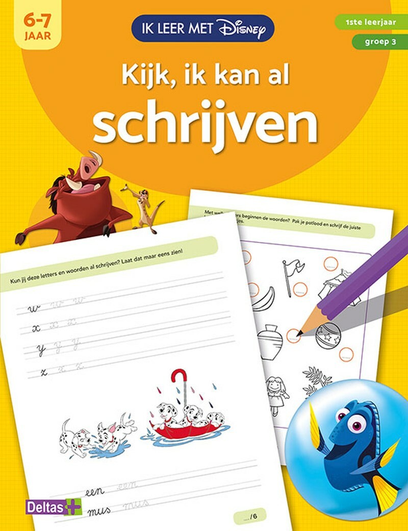 Kijk, ik kan al scrhrijven (6-7 j.) / Ik leer met Disney