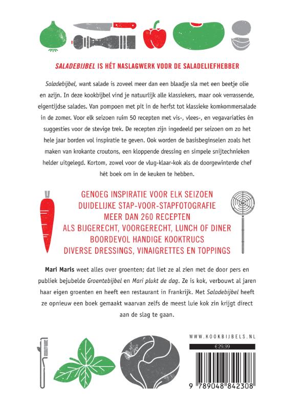Saladebijbel / Kookbijbels achterkant