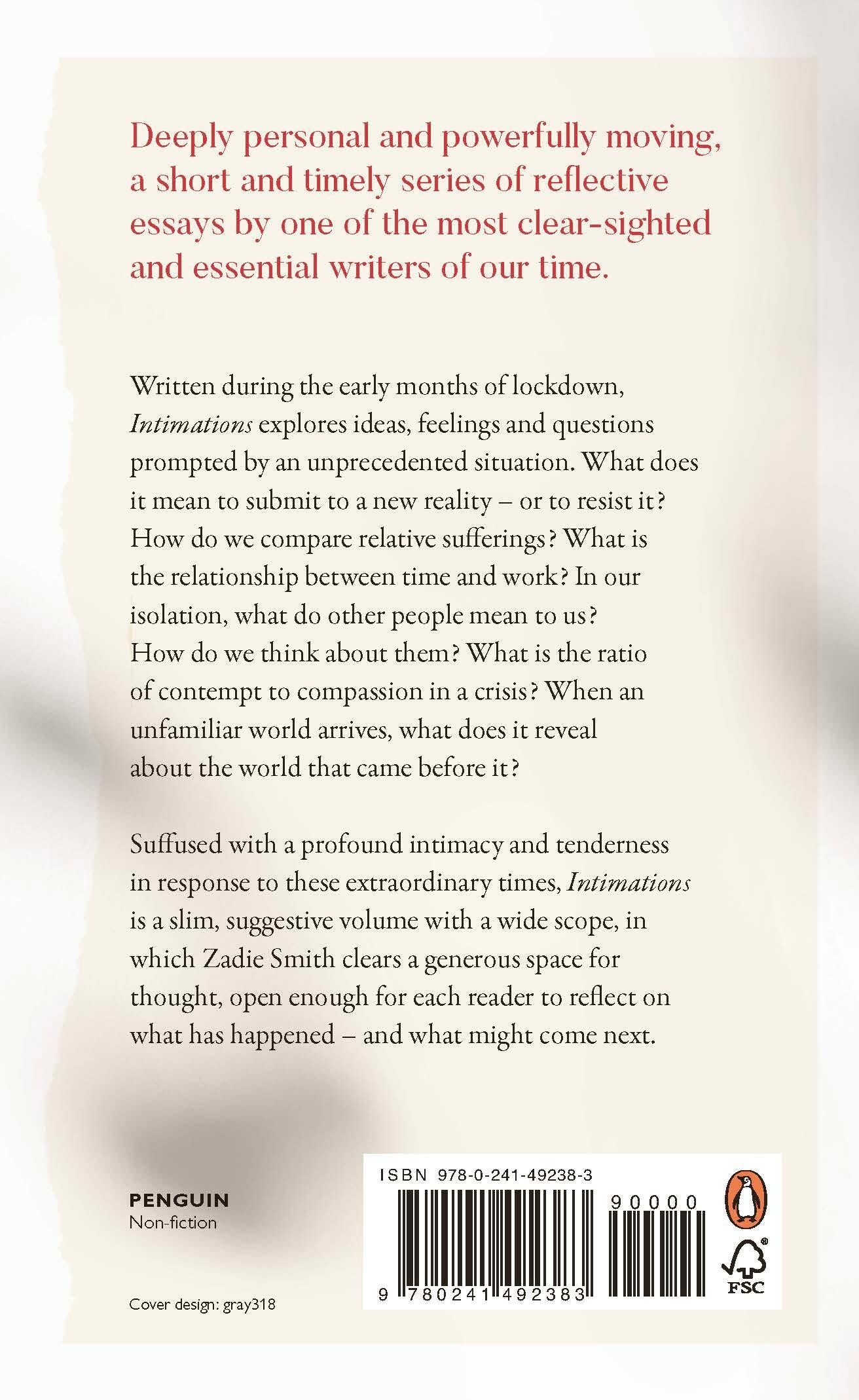 Intimations achterkant
