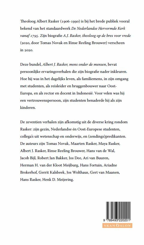 Albert Rasker, Mens onder de Mensen achterkant