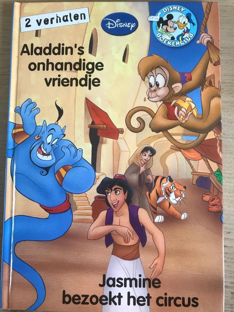 Aladdin en Jasmine 2 verhalen  Disney club leesboek met luister CD