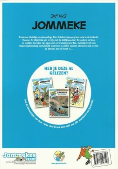 Het zwarte prikgevaar / Jommeke strip - nieuwe look / 243 achterkant