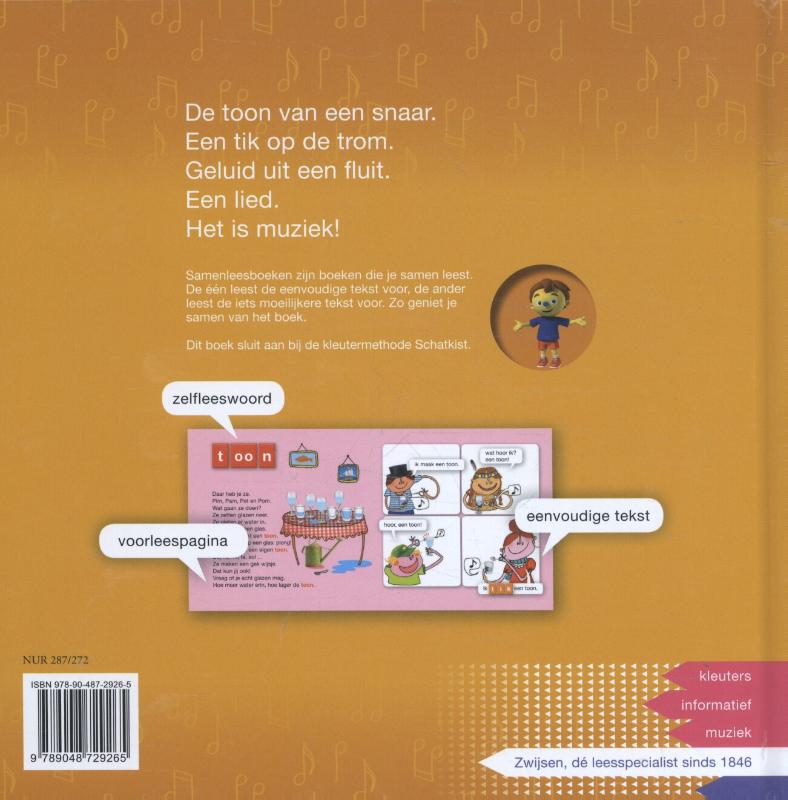 Hoor, zegt mijn oor! / Kleuters samenleesboek achterkant