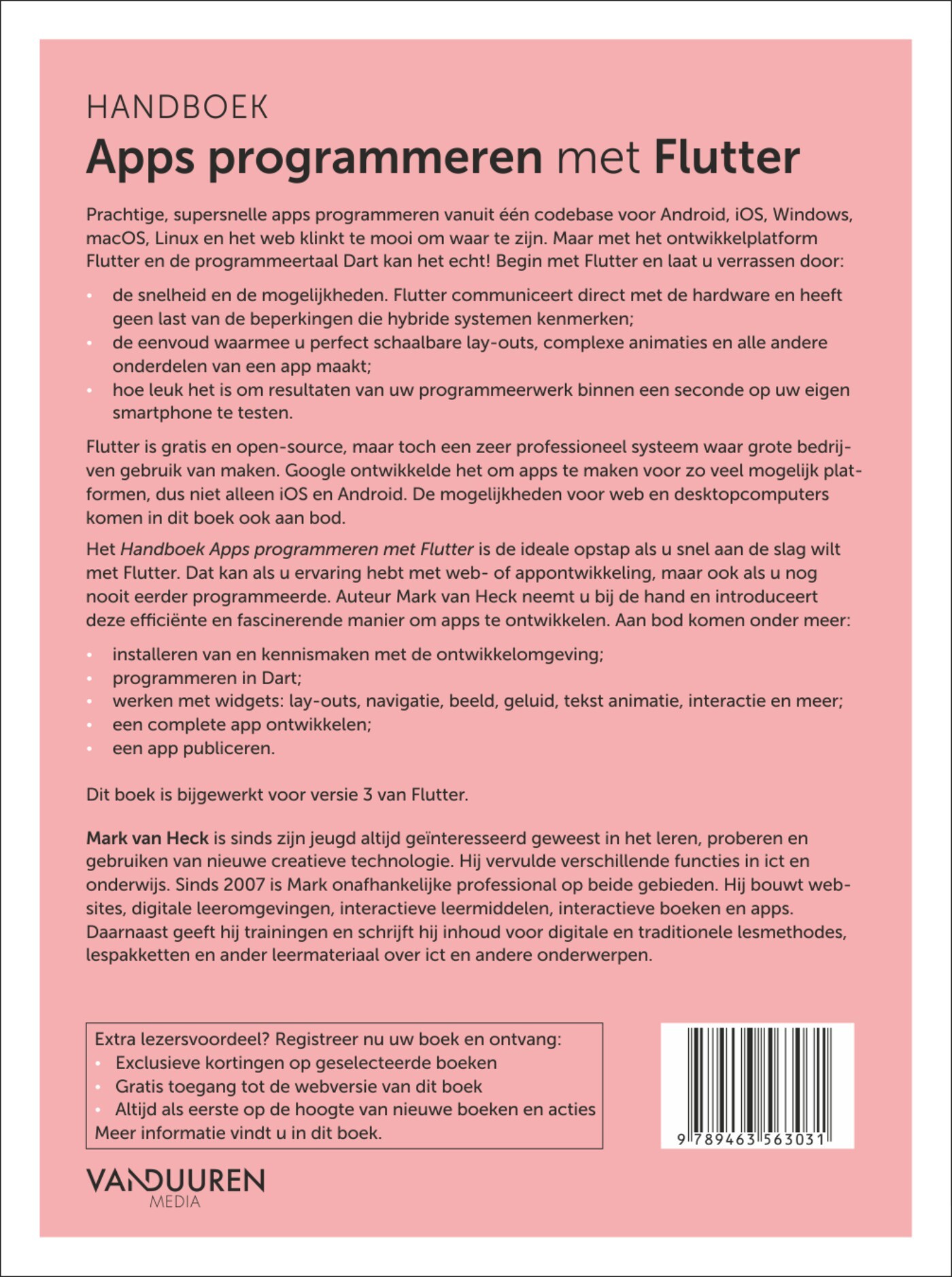 Apps programmeren met Flutter / App Development Library achterkant
