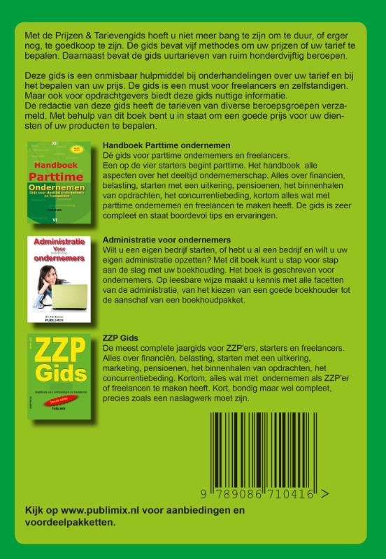 Prijzen & tarievengids 2015 achterkant