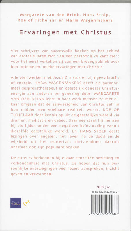 Ervaringen Met Christus achterkant