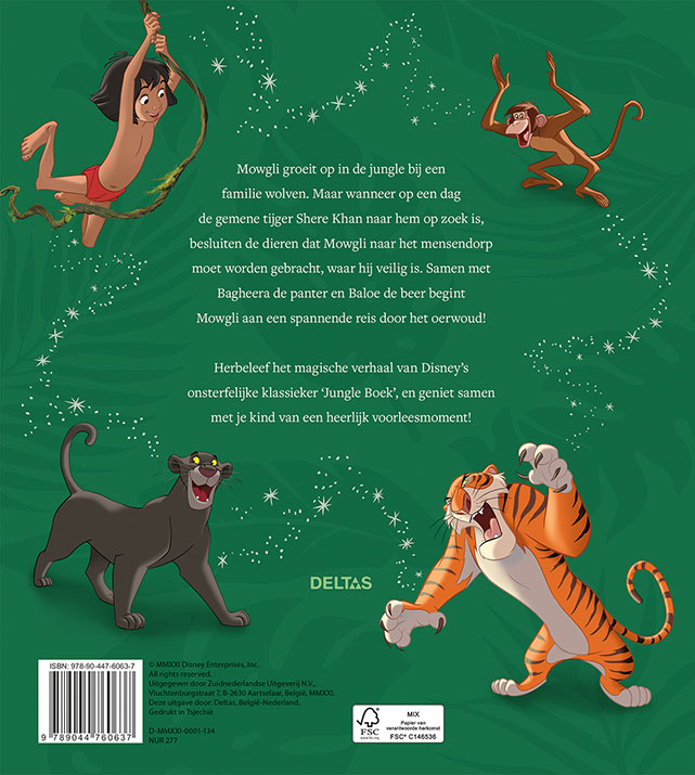 Jungle Boek / Disney's klassieke verhalen achterkant