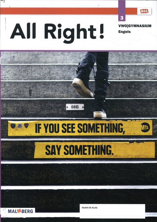 leerjaar 3 vwo/ gymnasium engels / All Right! / leerwerkboek