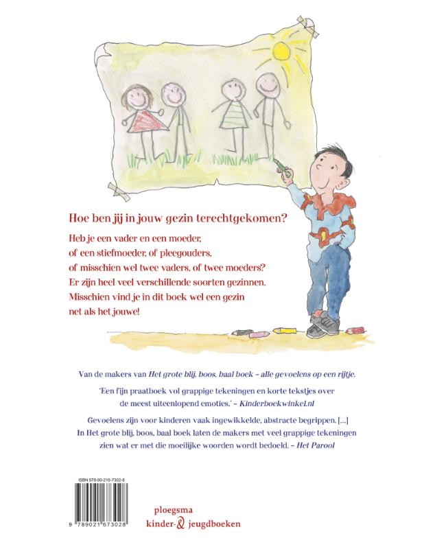 Het grote papa, mama, broertje, zusje boek / Ploegsma kinder- & jeugdboeken achterkant