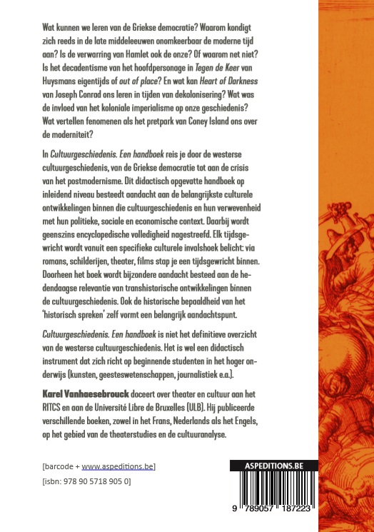 Cultuurgeschiedenis Cultuurgeschiedenis achterkant