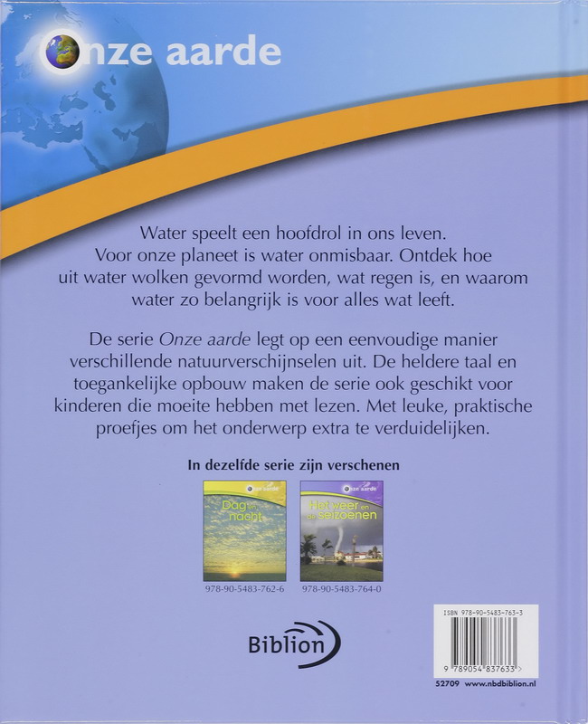 Onze aarde / De kringloop van water / Onze Aarde achterkant