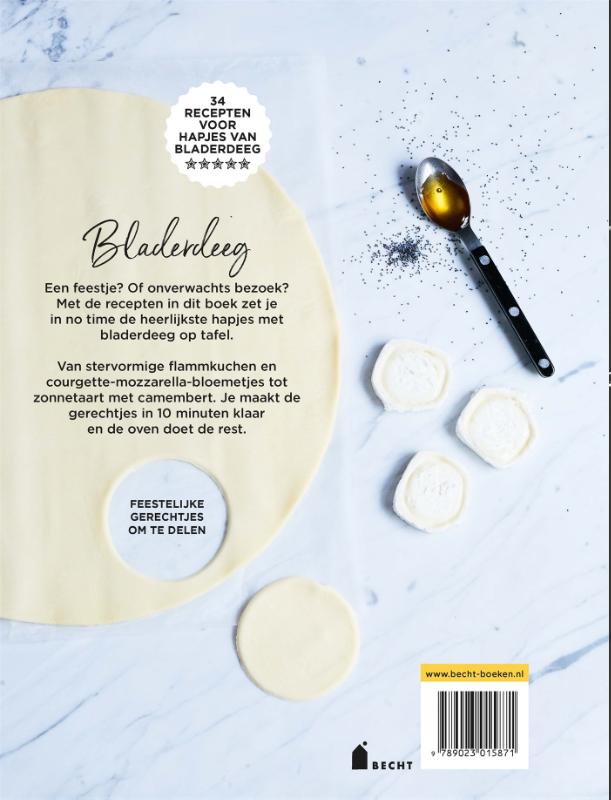Bladerdeeg / Feestelijke gerechtjes om te delen achterkant