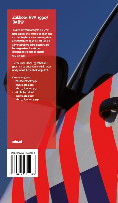 Zakboek RVV 1990/BABW. Editie 2020 achterkant