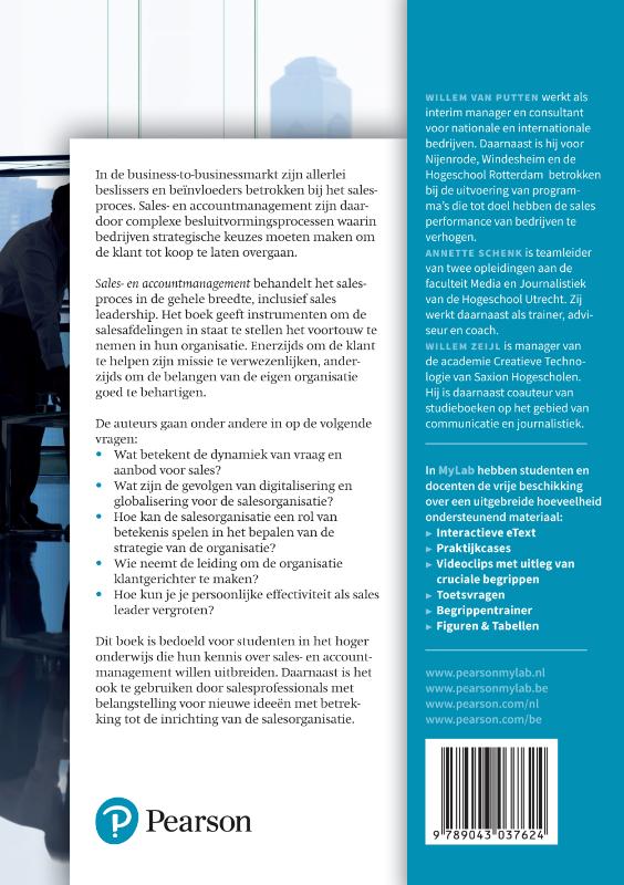 Sales- en accountmanagement Sales- en accountmanagement achterkant