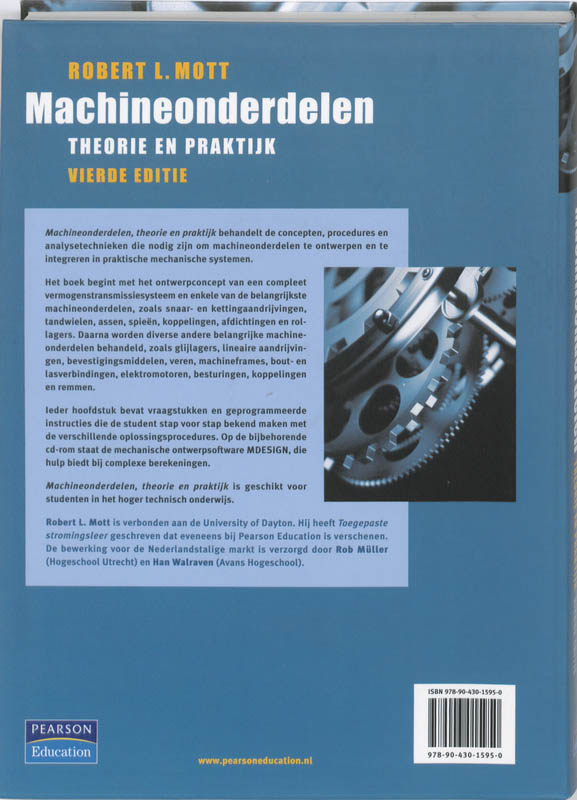 Machineonderdelen, theorie en praktijk, 4e editie achterkant