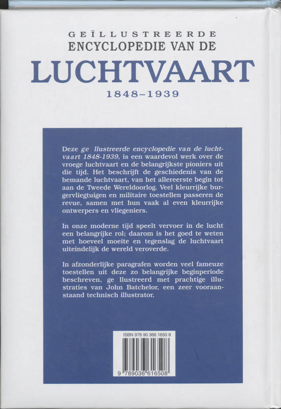 Geillustreerde encyclopedie van de luchtvaart 1849-1939 achterkant