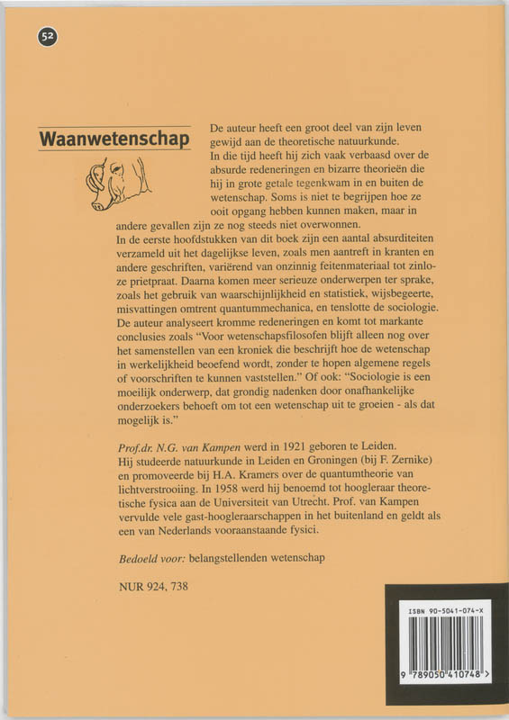 Waanwetenschap / Epsilon uitgaven / 52 achterkant