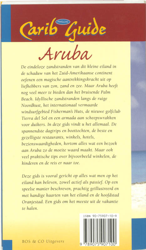 Phileas Carib Guide Aruba achterkant