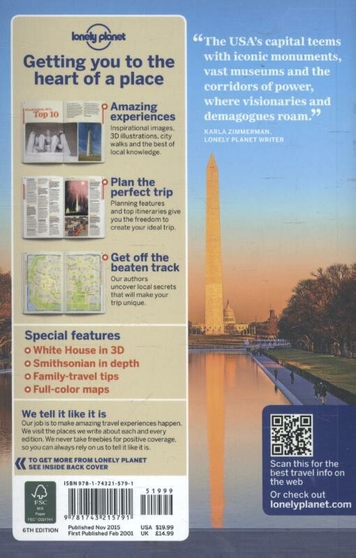 Washington, DC / Lonely Planet City Guide achterkant