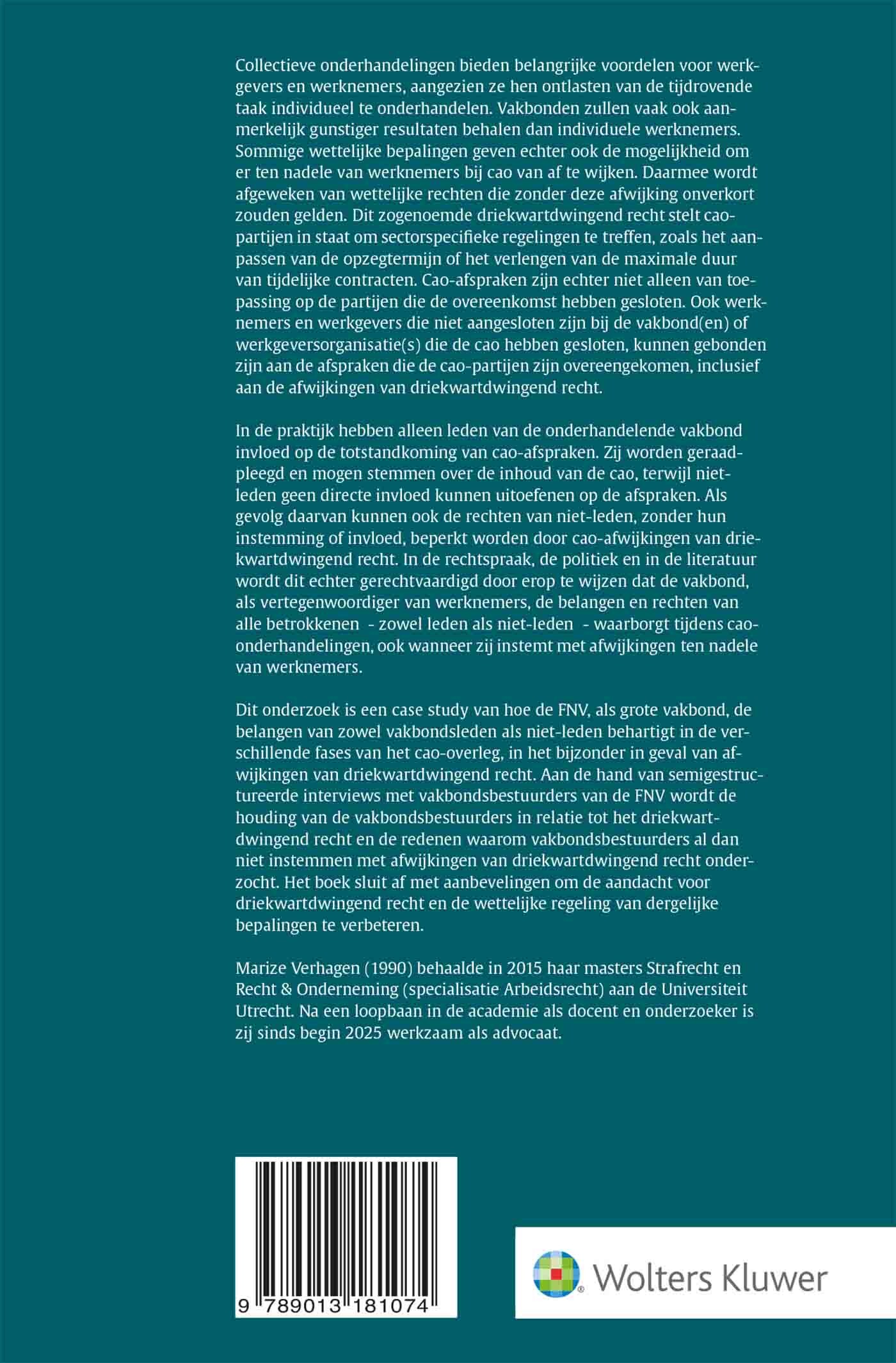 Sociaal recht / Monografieën achterkant