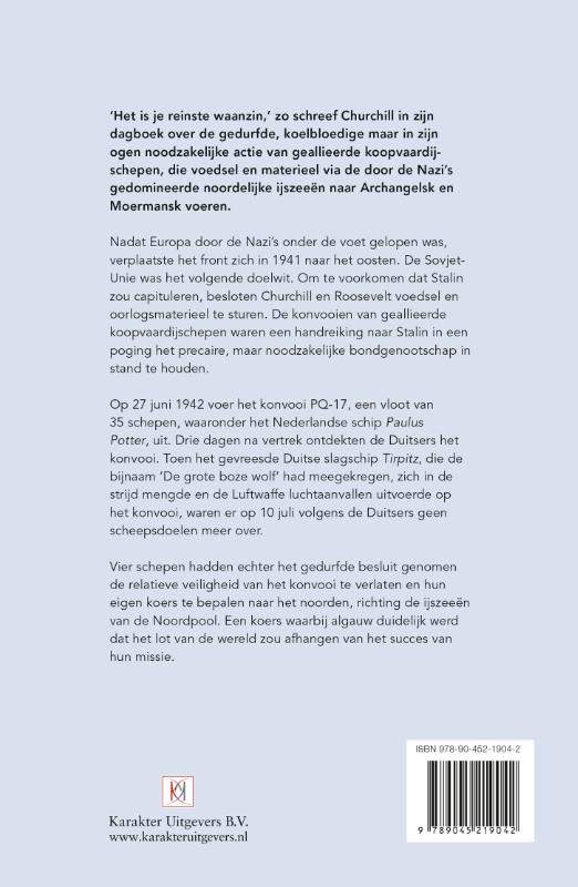 Konvooi door het ijs achterkant