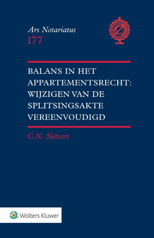 C.N. Sieuwers Balans In Het Appartementsrecht, Wijzigen Van De Splitsingsakte Vereenvoudigd