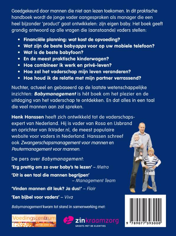 Babymanagement voor mannen achterkant