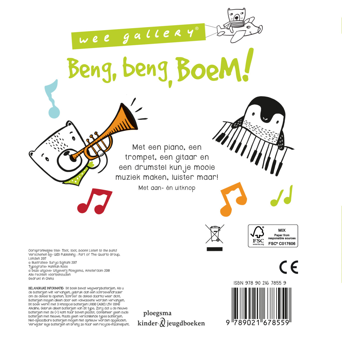 Beng, beng, boem! We maken muziek / Wee Gallery achterkant