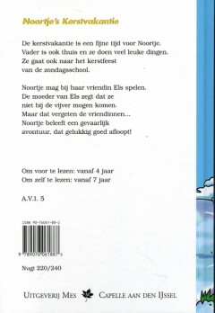 NOORTJE'S KERSTVAKANTIE achterkant