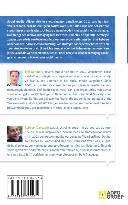 Social media marketing achterkant