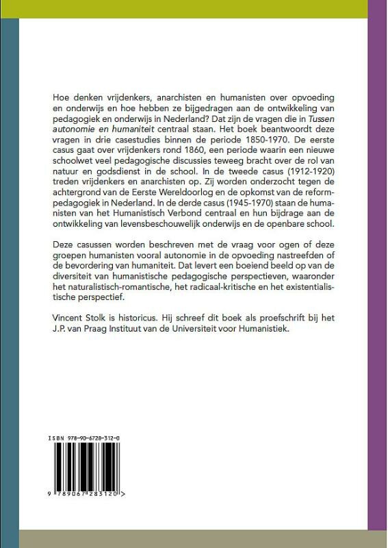 Tussen autonomie en humaniteit / Humanistisch erfgoed / 19 achterkant