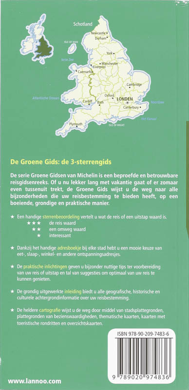 Engeland, Wales / De Groene Reisgids achterkant