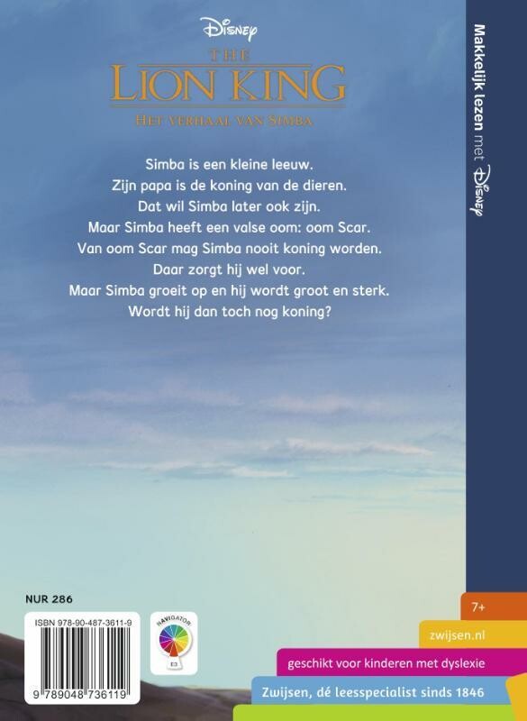The lion king / Makkelijk lezen met Disney achterkant