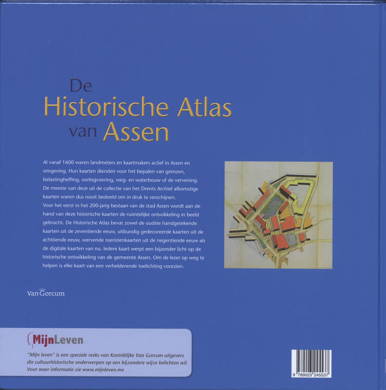 de historische atlas van Assen achterkant