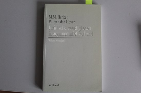Juridische vaardigheden argumentatief verb