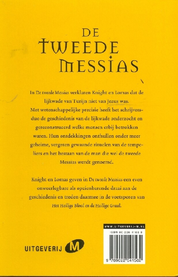 De tweede Messias achterkant