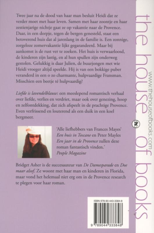 Liefde is lavendelblauw Liefde is lavendelblauw achterkant