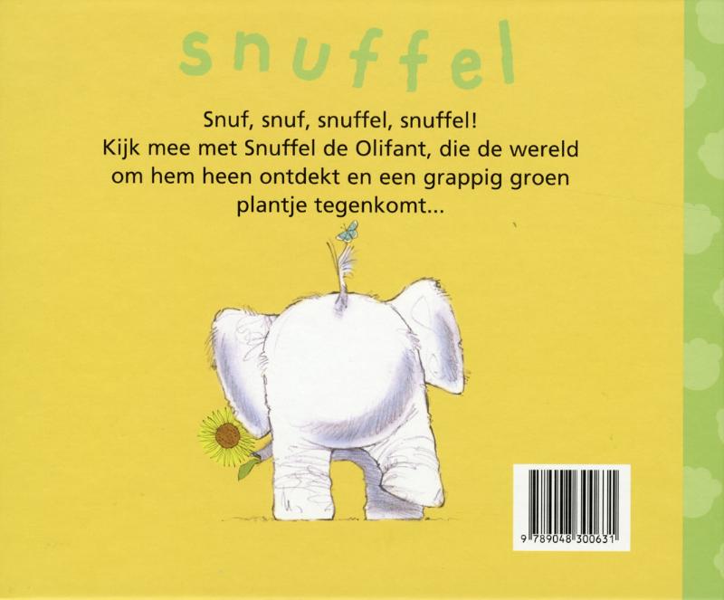 Snuffel en de bloem achterkant